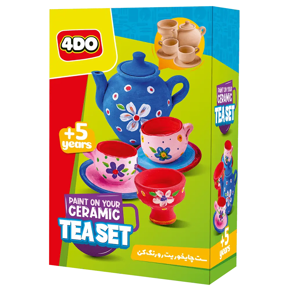 Tea Set Front 3d (1)-min کیت رنگ آمیزی چای خوری - تصویر 1